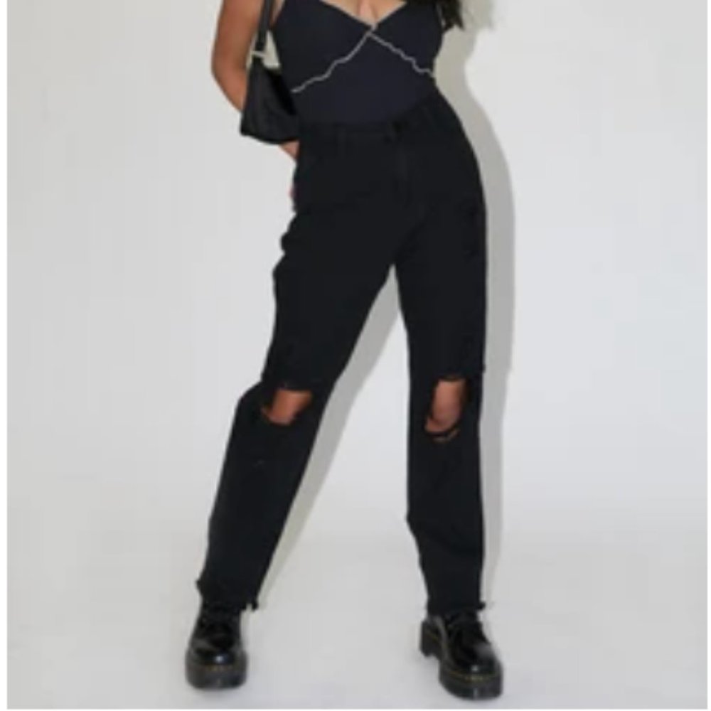 Princess Polly - Shaye Denim Jeans Black